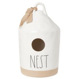 NIB Rae Dunn NEST Birdhouse-White/Tan